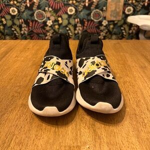 Adidas cow print sneakers